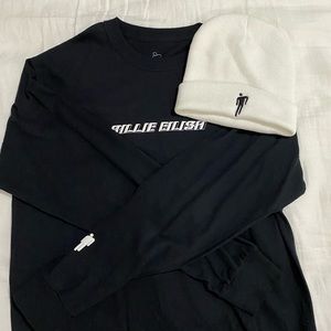 SOLD set of billie eilish merch: longsleeve&beanie